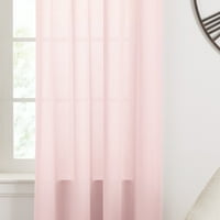 GAP HOME полу-чиста лента органски памучен прозорец завеса парови розови 84