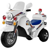 Лил Рајдер бела молња полициска крстосувачка батерија управува играчка за возење мотоцикл