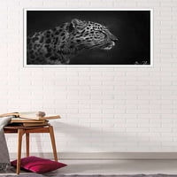 5риба креативен - Леопард Портрет Ѕид Постер, 22.375 34