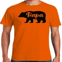 Графички американски ден на таткото Папа мечка за маица за машка машка мачка
