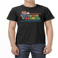 Нинтендо Супер Марио Лого Машка И Голема Машка Графичка Маица