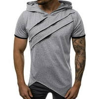 shpwfbe краток ракав машки летен обичен крпеница тенок маица маица врвот блуза