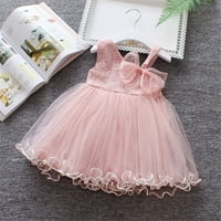 Мало Бебе Девојчиња Без Ракави Цврсто Здолниште Од Тул Цветна Забава Фустани За Принцези