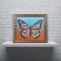 Трговска марка ликовна уметност „пеперутка“ украсена уметност врамена од злато од Дин Русо