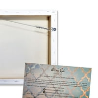 Wynwood Studio Апстрактна wallидна уметност платно печати „Казабланка“ модели - Бело, злато