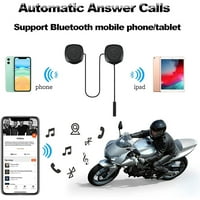 Мотоцикл Шлем Bluetooth Слушалки Хифи Стерео Bluetooth 5. Автоматско Спарување Автоматски Одговор Поддршка Гласовно Бирање 30 ЧАСОВНО Време За Играње Одговара На Летни И Зим