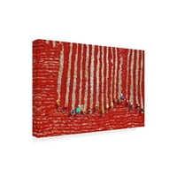 Азим Кан Рони „Сушење на црвените чили“ платно уметност