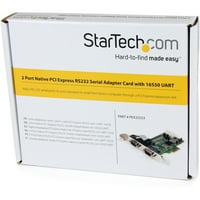StarTech.com Pex2s Порт Мајчин PCI Express Rs Сериски Адаптер Картичка СО UART