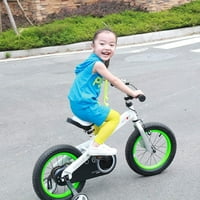Кралско Бебе Копчиња Зелен Детски Велосипед Со Тркала За Обука и Штанд